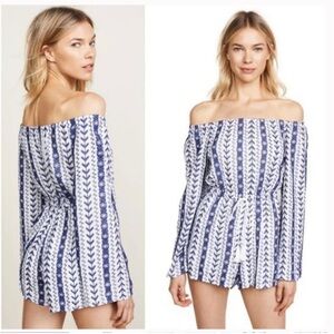 Cupcakes and Cashmere Amani Embroidered Romper Size Small